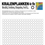 Kralenplank werkblad rond 19