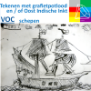 VOC schepen Tekenen met inkt of grafietpotlood